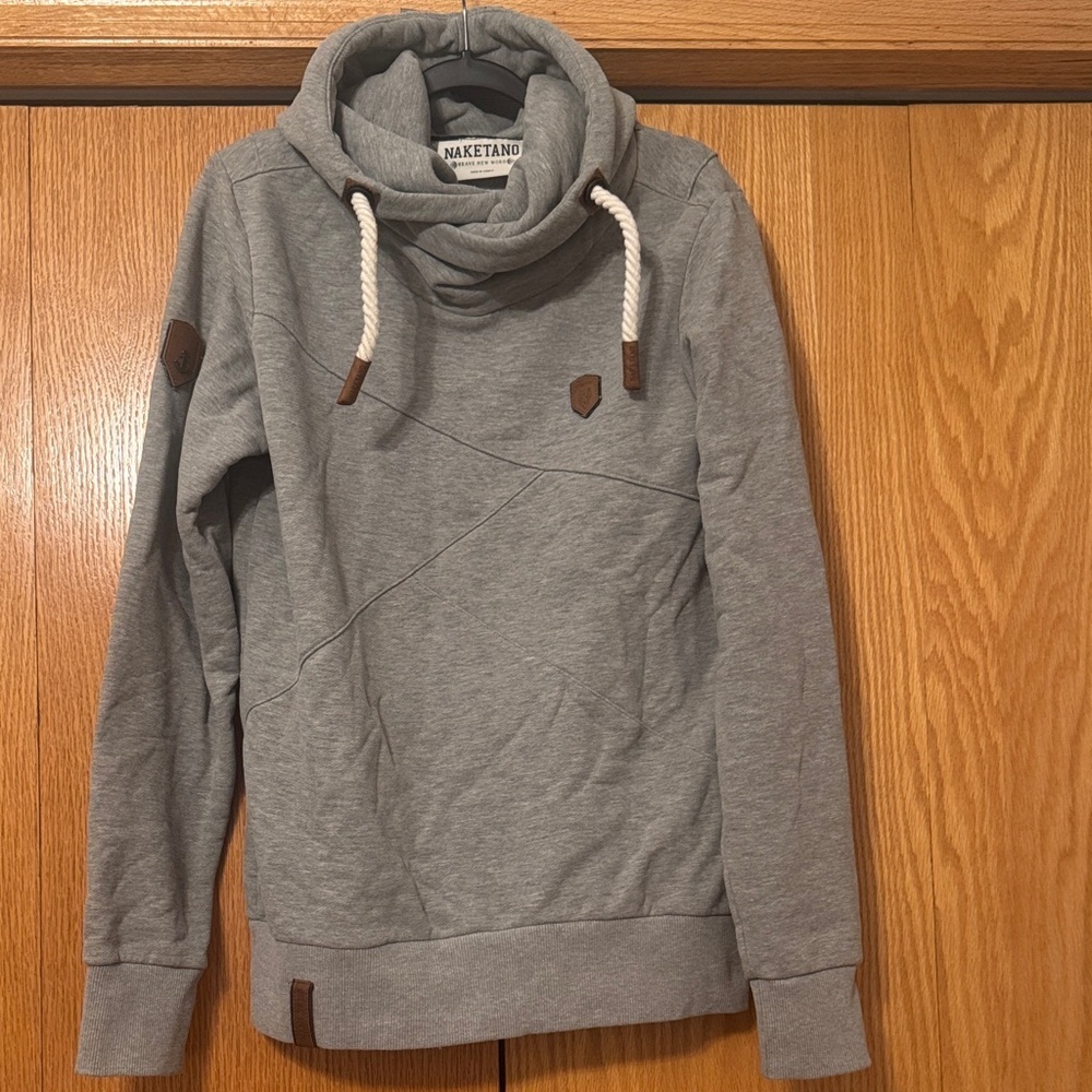Naketano sage green /grey Cowl Neck Pullover